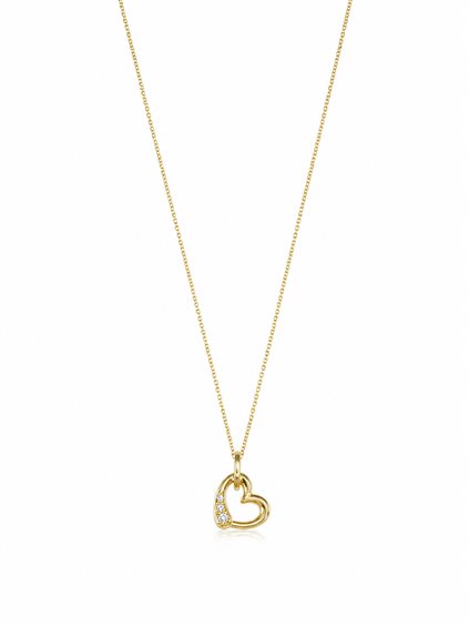Collana Vidali Gioielli Donna in Oro giallo Zircone COOR-35-34 - COOR-35-34